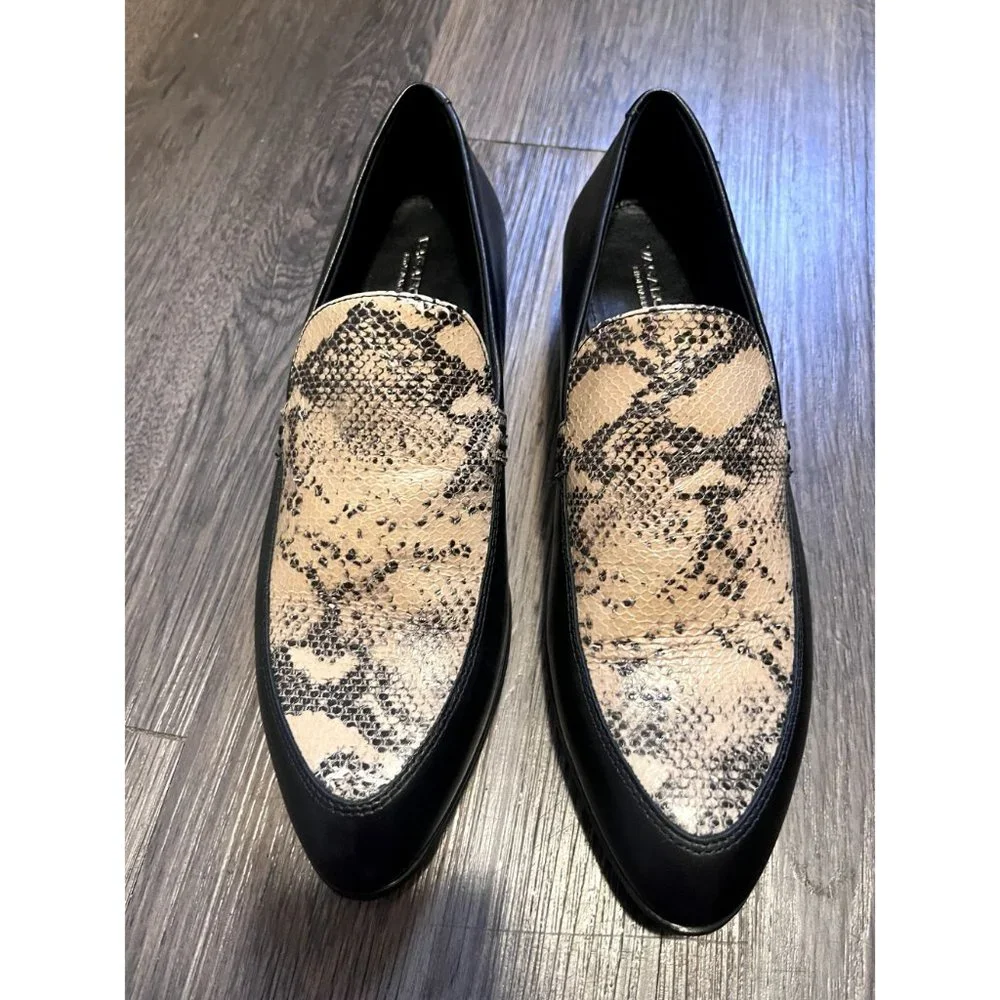 Women’s Vegabond‎ Frances Snake Slip On Loafers size 8 Dark Academia
